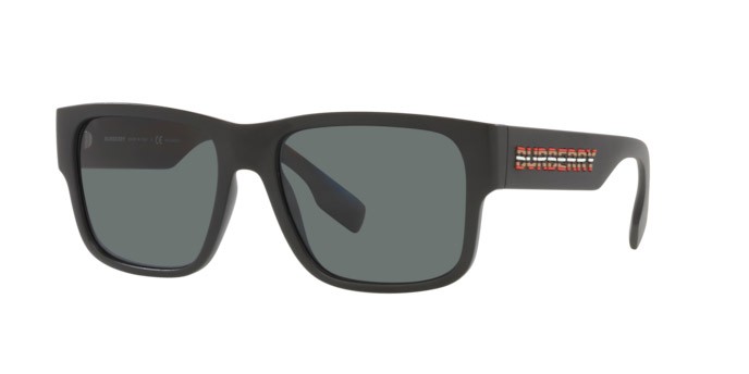 Occhiali da sole Burberry Knight BE 4358 (346481) colore black forma quadrato lenti polar dark grey