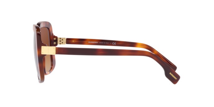 Sonnenbrillen Burberry Penelope BE 4363 (331613) farbe light havana form quadratisch gläser brown gradient