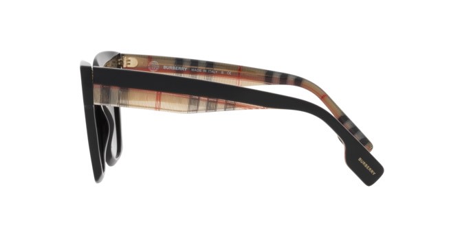 Sunglasses Burberry Kitty BE 4364 (39428G) color black shape square lenses grey gradient