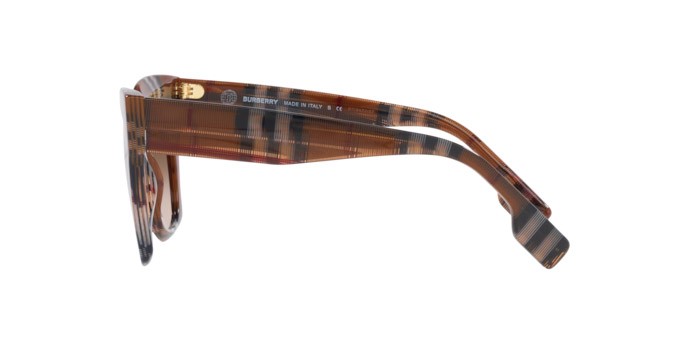 Occhiali da sole Burberry Kitty BE 4364 (396713) colore check brown forma quadrato lenti brown gradient