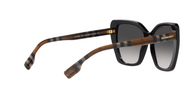 Sonnenbrillen Burberry Tamsin BE 4366 (40418G) farbe nero form cat-eye gläser grigio sfumato