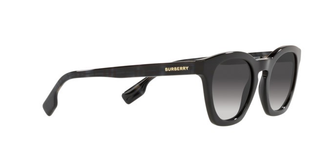 Sonnenbrillen Burberry Yvette BE 4367 (39808G) farbe black form unregelmäßig gläser grey gradient