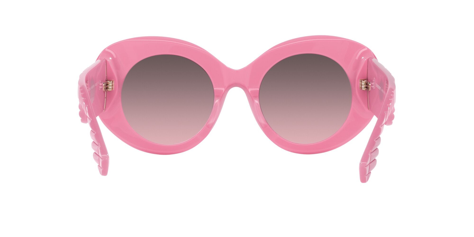 Sonnenbrillen Burberry Margot BE 4370U (40295M) farbe rosa form rund gläser rosa sfumato grigio
