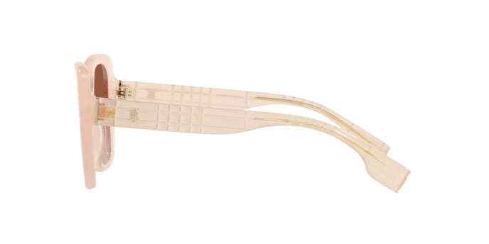 Sonnenbrillen Burberry Helena BE 4371 (406013) farbe rosa form quadratisch gläser marrone sfumato