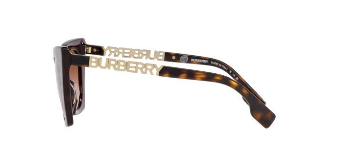 Sunglasses Burberry Marianne BE 4372U (300213) color havana scuro shape cat eye lenses marrone sfumato