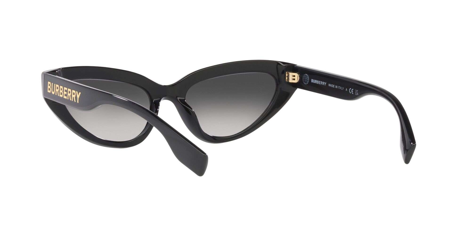 Sonnenbrillen Burberry Debbie BE 4373U (30018G) farbe nero form cat-eye gläser sfumato grigio