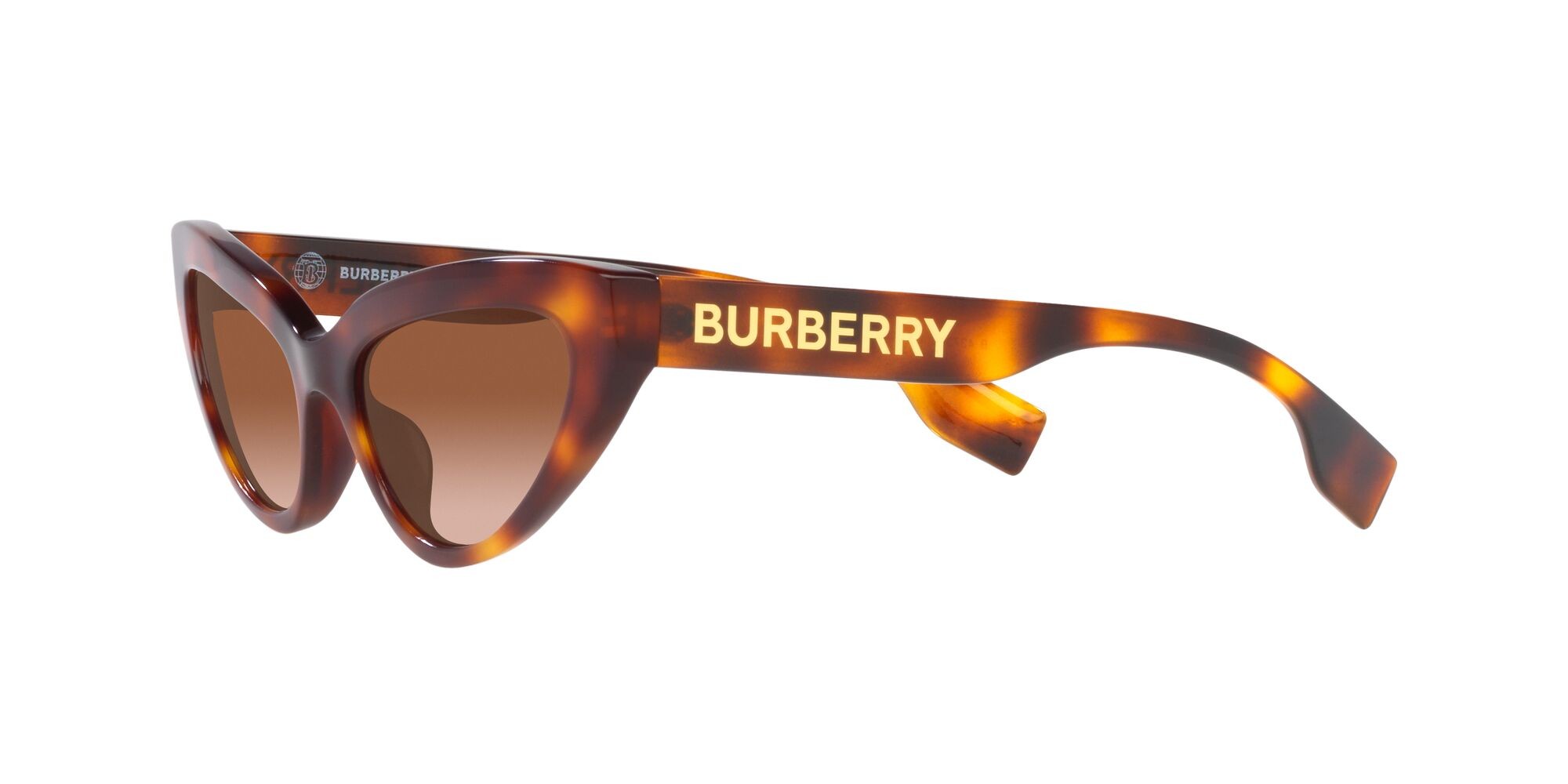 Sonnenbrillen Burberry Debbie BE 4373U (331613) farbe havana chiaro form cat-eye gläser marrone sfumato