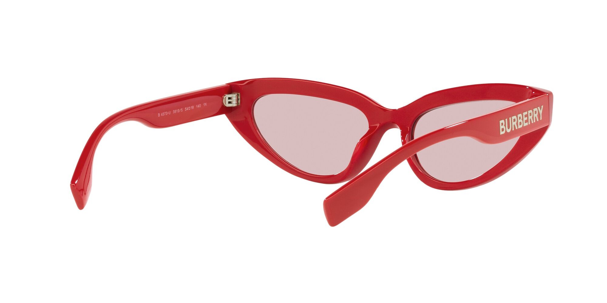 Sonnenbrillen Burberry Debbie BE 4373U (3919/5) farbe rosso form cat-eye gläser rosa
