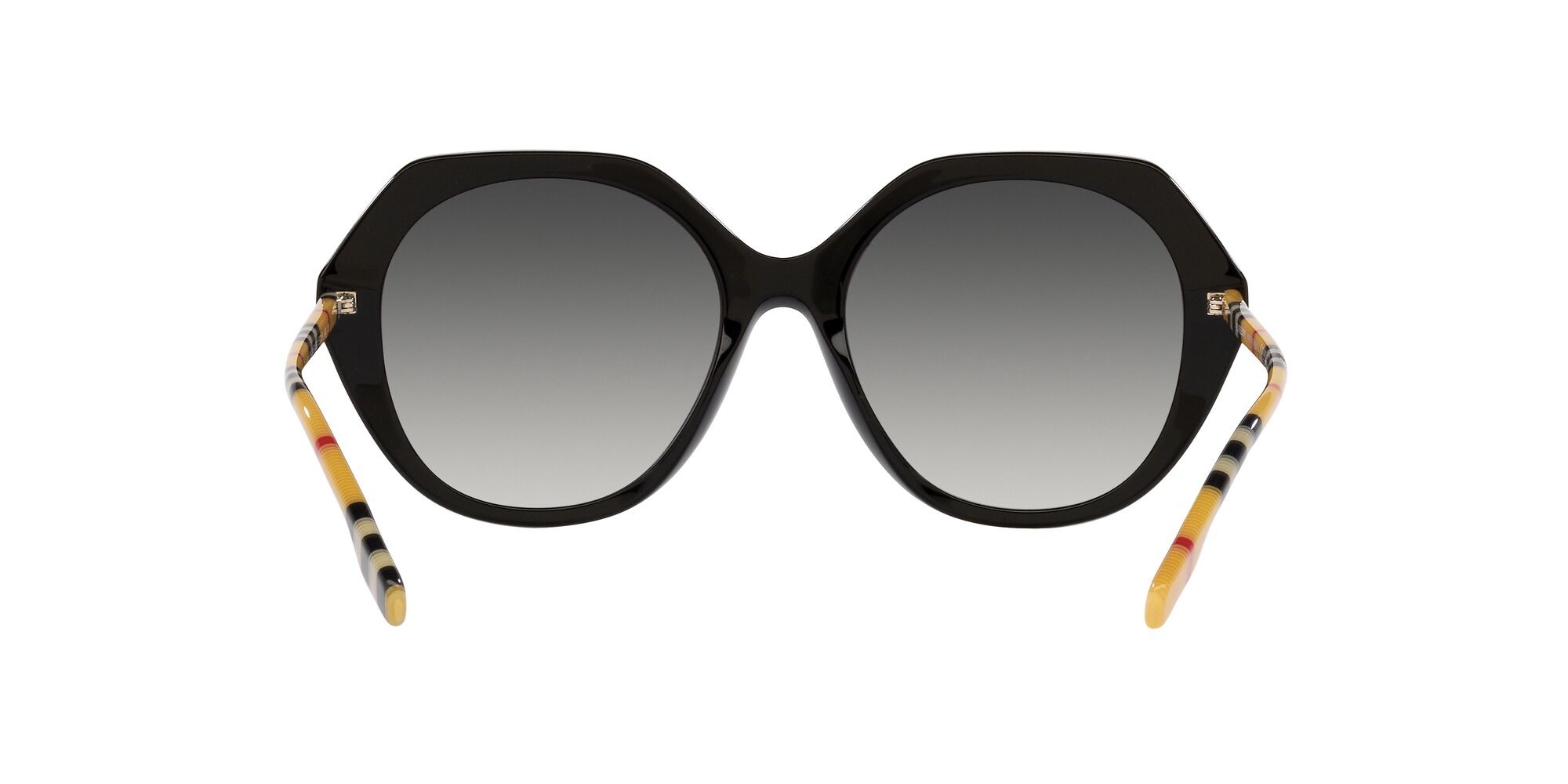 Sunglasses Burberry Vanessa BE 4375 (38538G) color nero shape irregular lenses sfumato grigio
