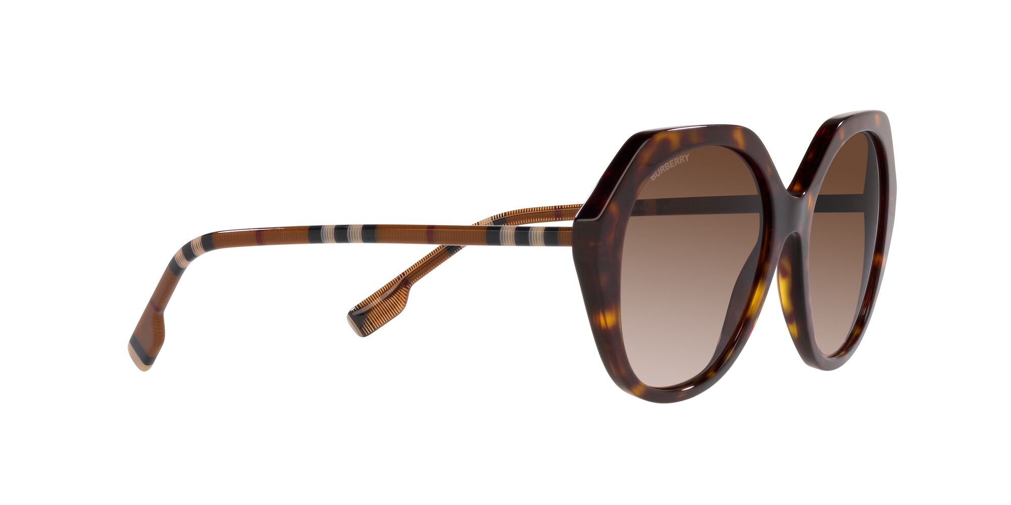 Sonnenbrillen Burberry Vanessa BE 4375 (401713) farbe havana scuro form unregelmäßig gläser marrone sfumato