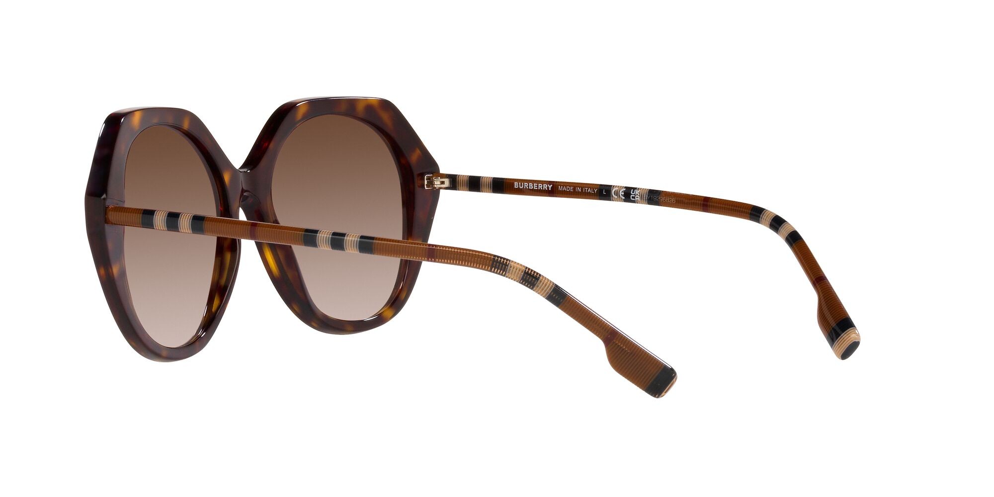 Sonnenbrillen Burberry Vanessa BE 4375 (401713) farbe havana scuro form unregelmäßig gläser marrone sfumato