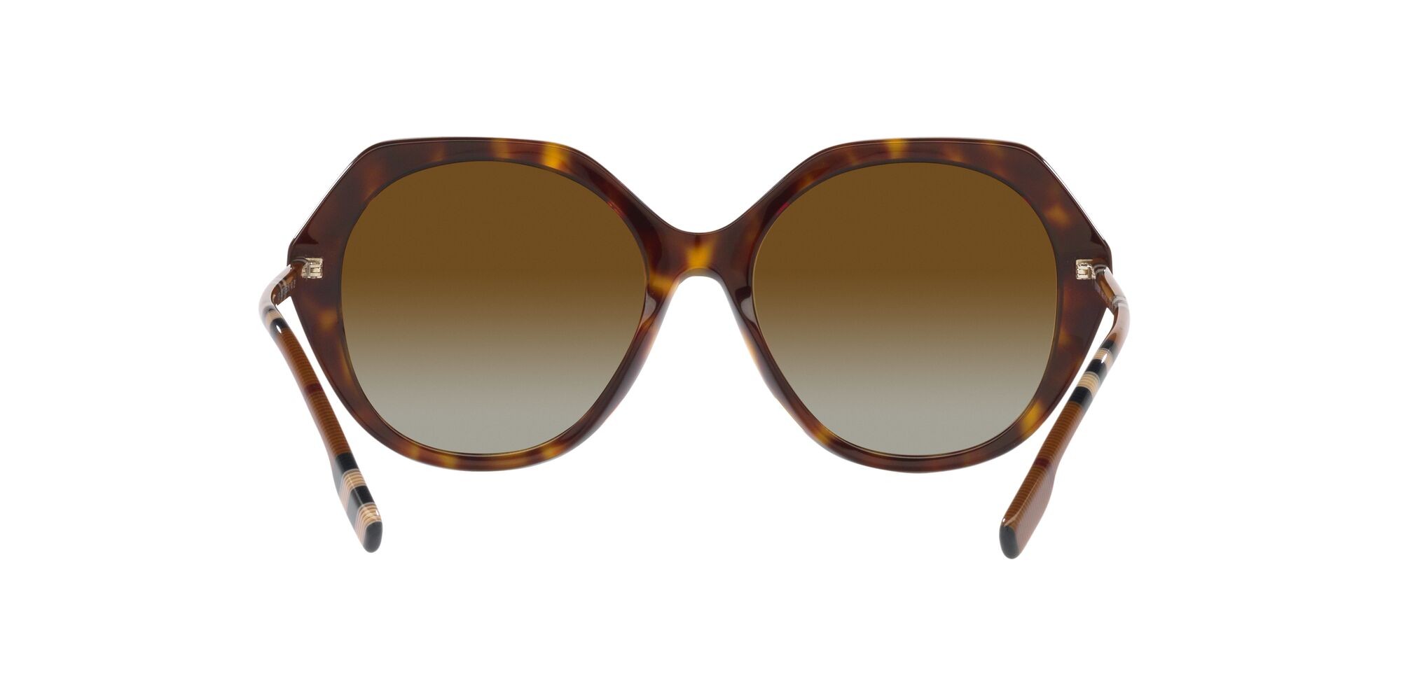Occhiali da sole Burberry Vanessa BE 4375 (4017T5) colore havana scuro forma irregolare lenti polarizzata marrone