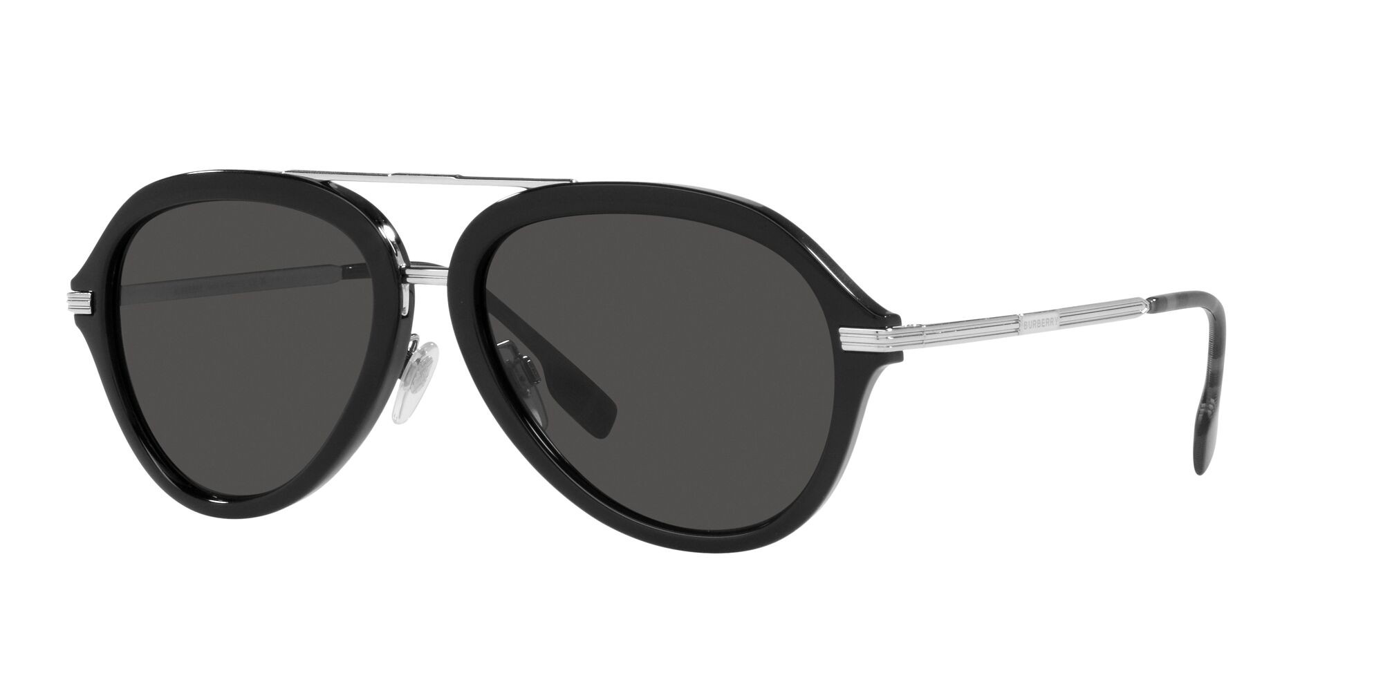Sonnenbrillen Burberry Jude BE 4377 (300187) farbe nero form aviator gläser grigio scuro