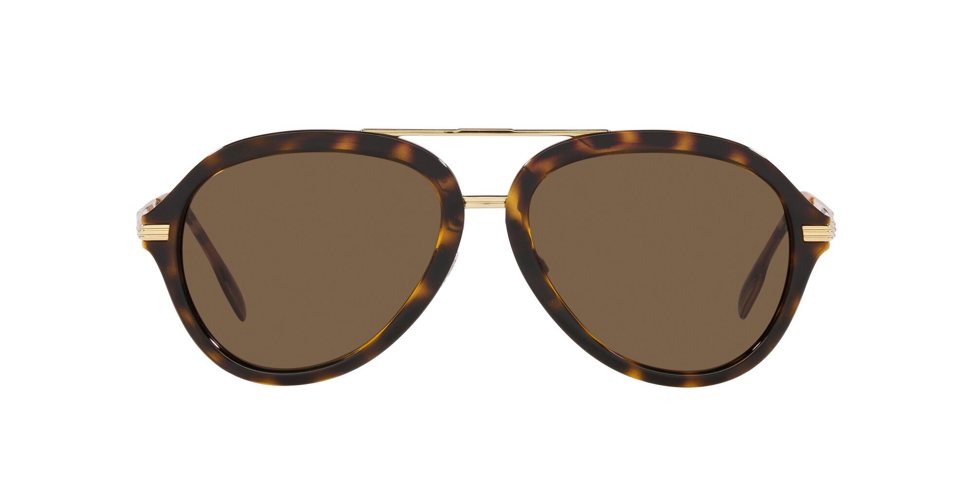 Occhiali da sole Burberry Jude BE 4377 (300273) colore havana scuro forma aviator lenti marrone scuro