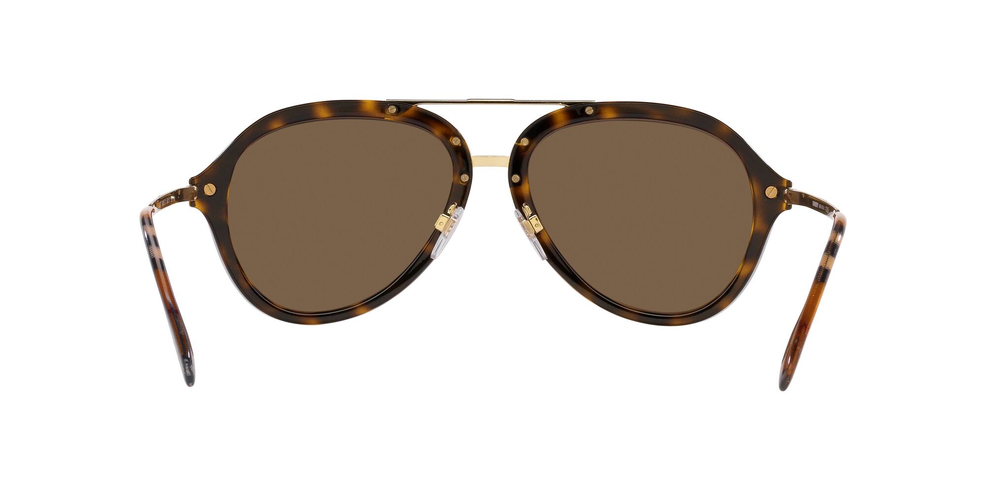 Occhiali da sole Burberry Jude BE 4377 (300273) colore havana scuro forma aviator lenti marrone scuro