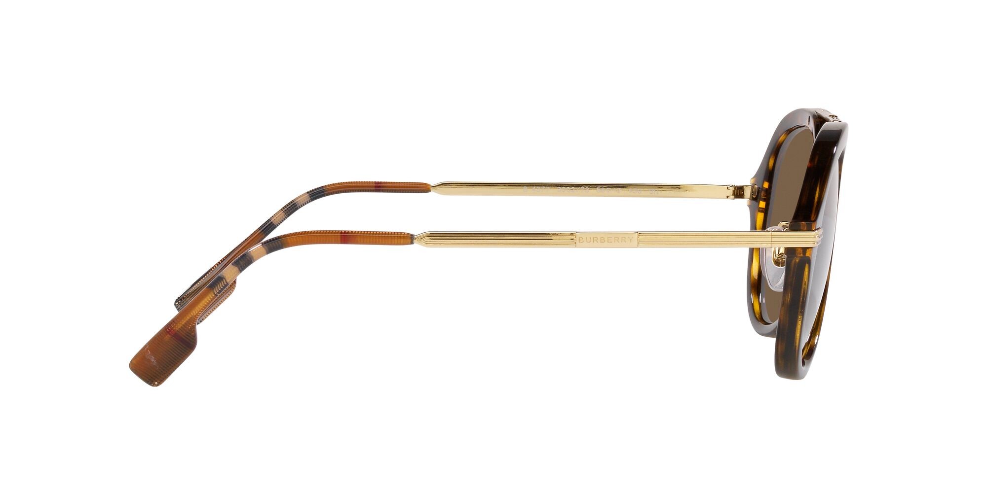 Occhiali da sole Burberry Jude BE 4377 (300273) colore havana scuro forma aviator lenti marrone scuro