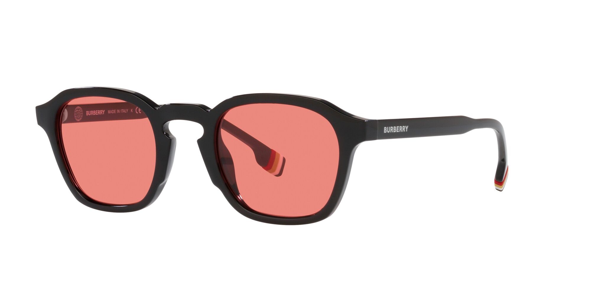 Sonnenbrillen Burberry Percy BE 4378U (300184) farbe nero form unregelmäßig gläser rosa