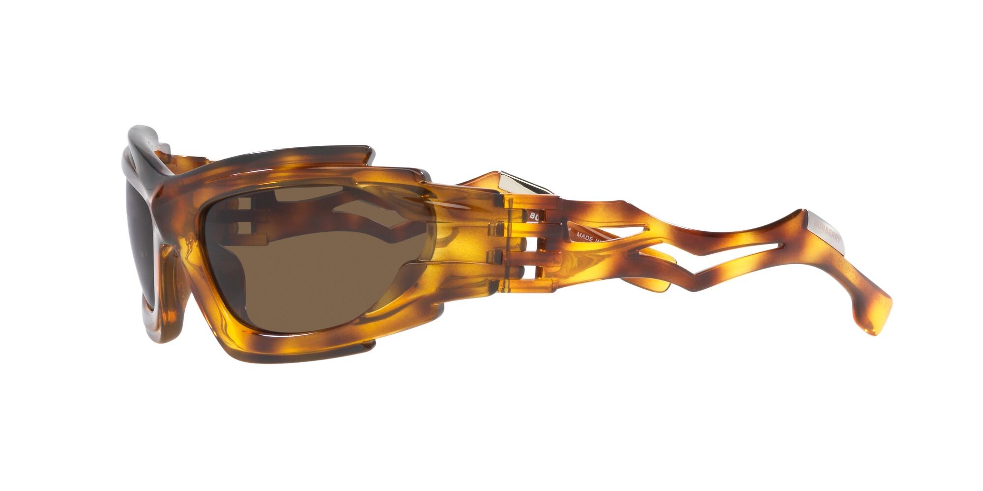 Sonnenbrillen Burberry Marlowe BE 4384 (401373) farbe havana form unregelmäßig gläser marrone scuro