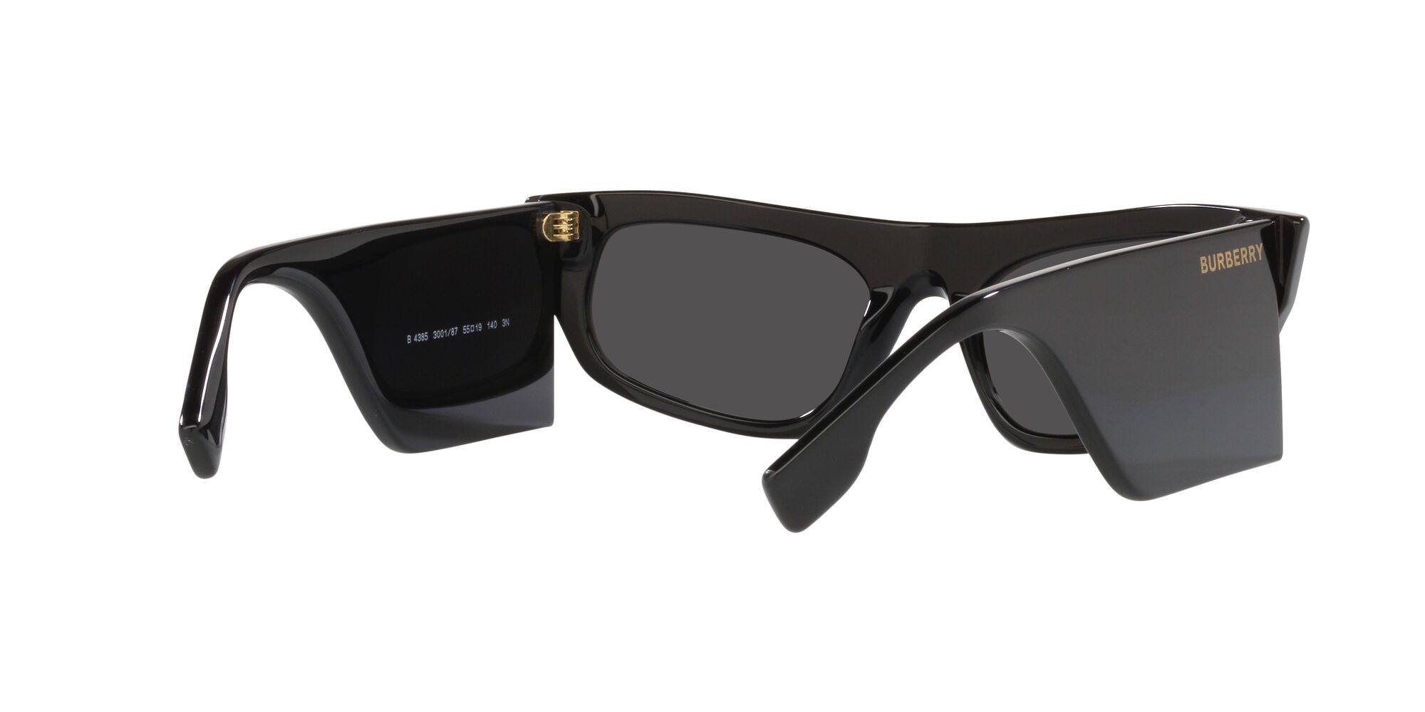 Sonnenbrillen Burberry Palmer BE 4385 (300187) farbe nero form unregelmäßig gläser grigio scuro