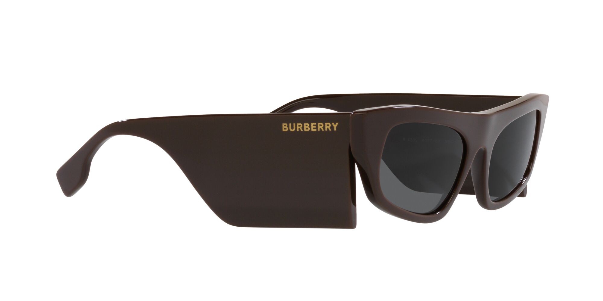 Sonnenbrillen Burberry Palmer BE 4385 (403787) farbe marrone form unregelmäßig gläser grigio scuro