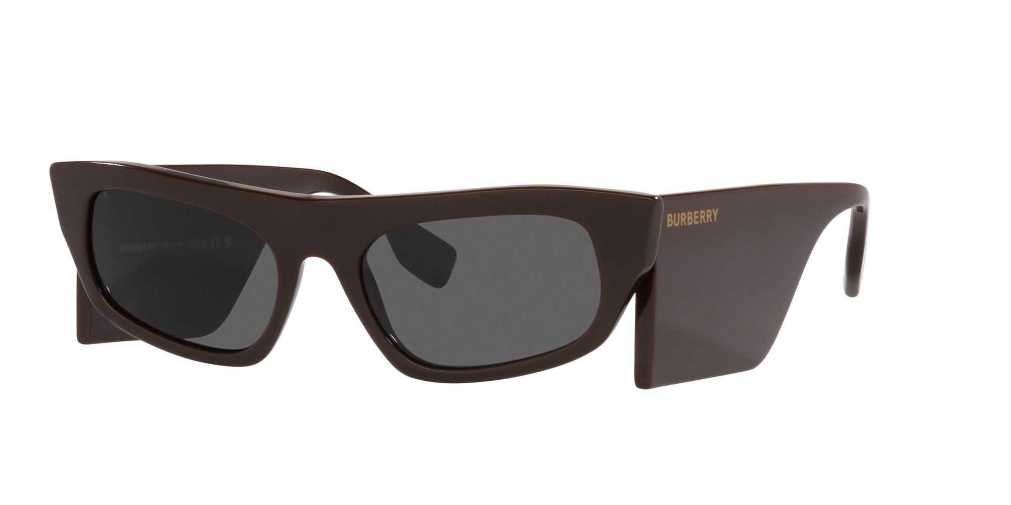 Sonnenbrillen Burberry Palmer BE 4385 (403787) farbe marrone form unregelmäßig gläser grigio scuro