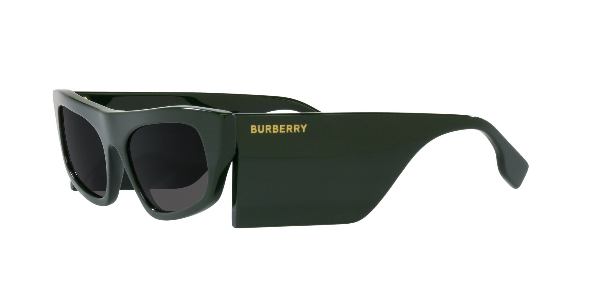 Sonnenbrillen Burberry Palmer BE 4385 (403887) farbe verde form unregelmäßig gläser grigio scuro