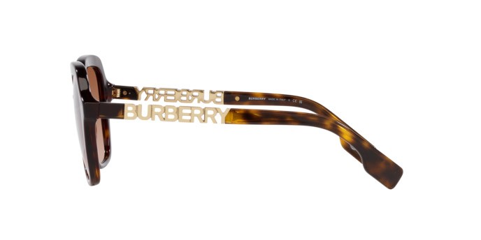 Occhiali da sole Burberry Joni BE 4389 (300213) colore havana scuro forma quadrato lenti marrone sfumato