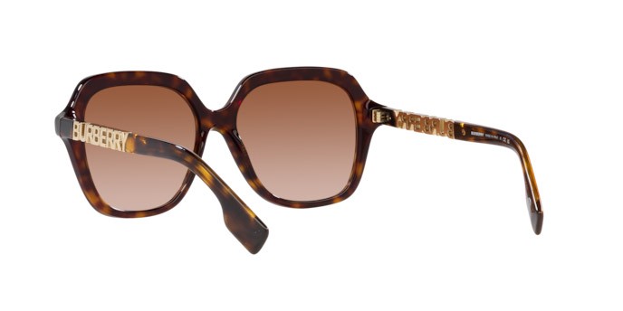 Occhiali da sole Burberry Joni BE 4389 (300213) colore havana scuro forma quadrato lenti marrone sfumato