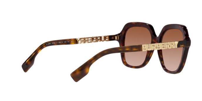 Occhiali da sole Burberry Joni BE 4389 (300213) colore havana scuro forma quadrato lenti marrone sfumato