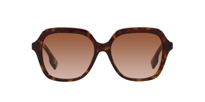 Occhiali da sole Burberry Joni BE 4389 (300213) colore havana scuro forma quadrato lenti marrone sfumato