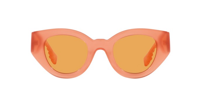 Occhiali da sole Burberry Meadow BE 4390 (4068/7) colore arancione forma pantos lenti arancione