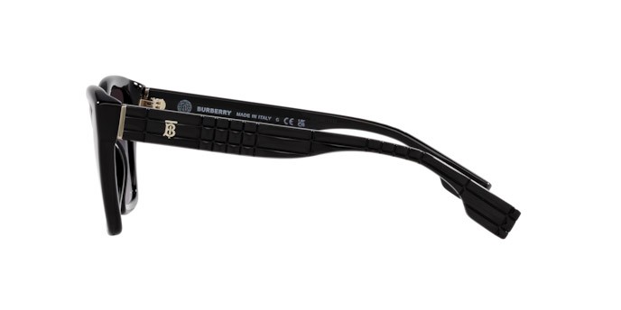 Occhiali da sole Burberry Arden BE 4391 (30018G) colore nero forma quadrato lenti sfumato grigio