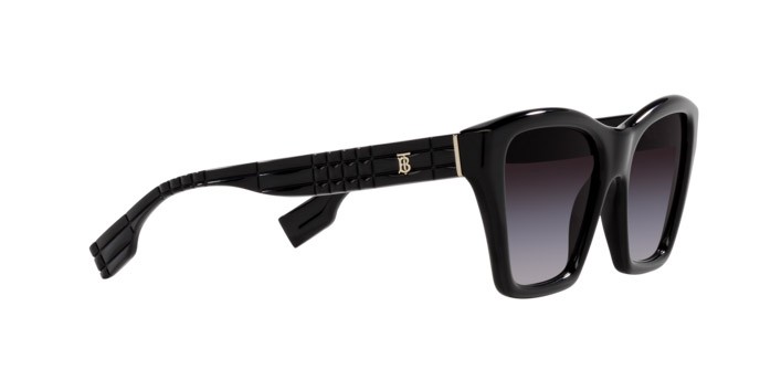 Occhiali da sole Burberry Arden BE 4391 (30018G) colore nero forma quadrato lenti sfumato grigio