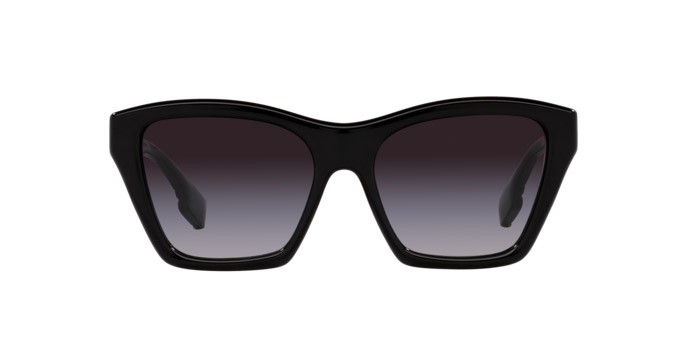 Occhiali da sole Burberry Arden BE 4391 (30018G) colore nero forma quadrato lenti sfumato grigio