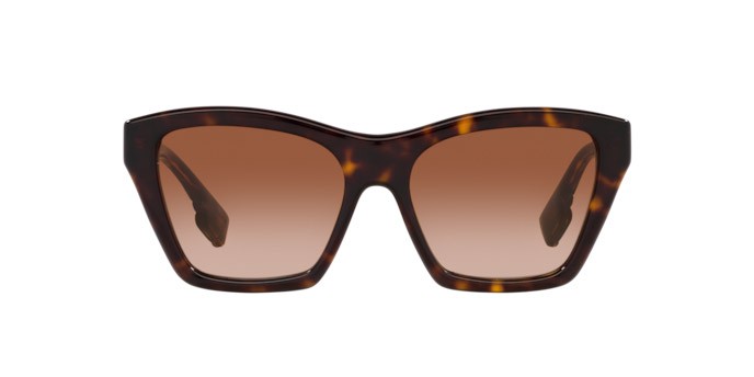 Occhiali da sole Burberry Arden BE 4391 (300213) colore havana scuro forma quadrato lenti marrone sfumato