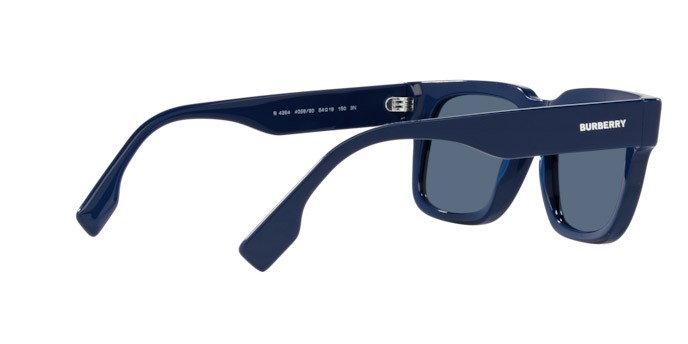 Sonnenbrillen Burberry Hayden BE 4394 (405880) farbe blu form quadratisch gläser blu scuro