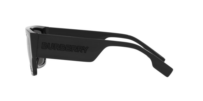 Occhiali da sole Burberry Micah BE 4397U (300187) colore nero forma quadrato lenti grigio scuro