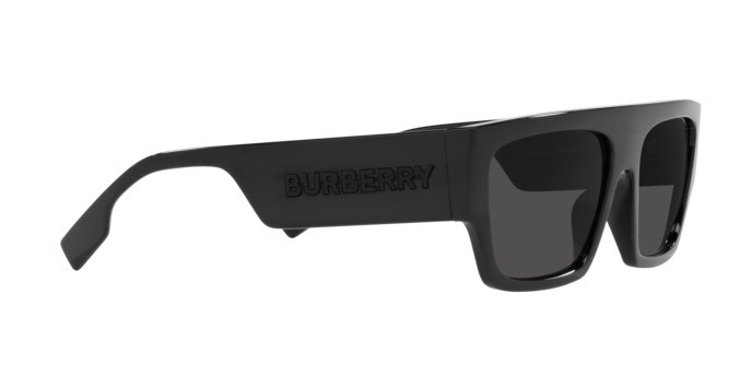 Occhiali da sole Burberry Micah BE 4397U (300187) colore nero forma quadrato lenti grigio scuro