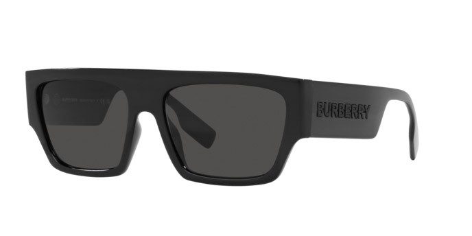 Occhiali da sole Burberry Micah BE 4397U (300187) colore nero forma quadrato lenti grigio scuro