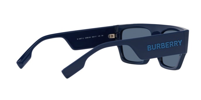 Sonnenbrillen Burberry Micah BE 4397U (405880) farbe blu form quadratisch gläser blu scuro