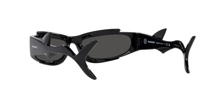 Sonnenbrillen Burberry BE 4399 (300187) farbe nero form unregelmäßig gläser grigio scuro