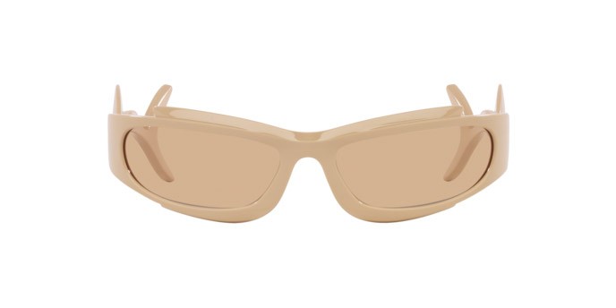 Sonnenbrillen Burberry BE 4399 (407873) farbe beige form unregelmäßig gläser marrone chiaro