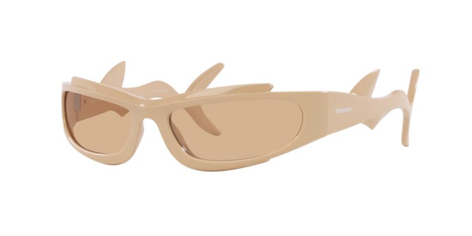 Sonnenbrillen Burberry BE 4399 (407873) farbe beige form unregelmäßig gläser marrone chiaro