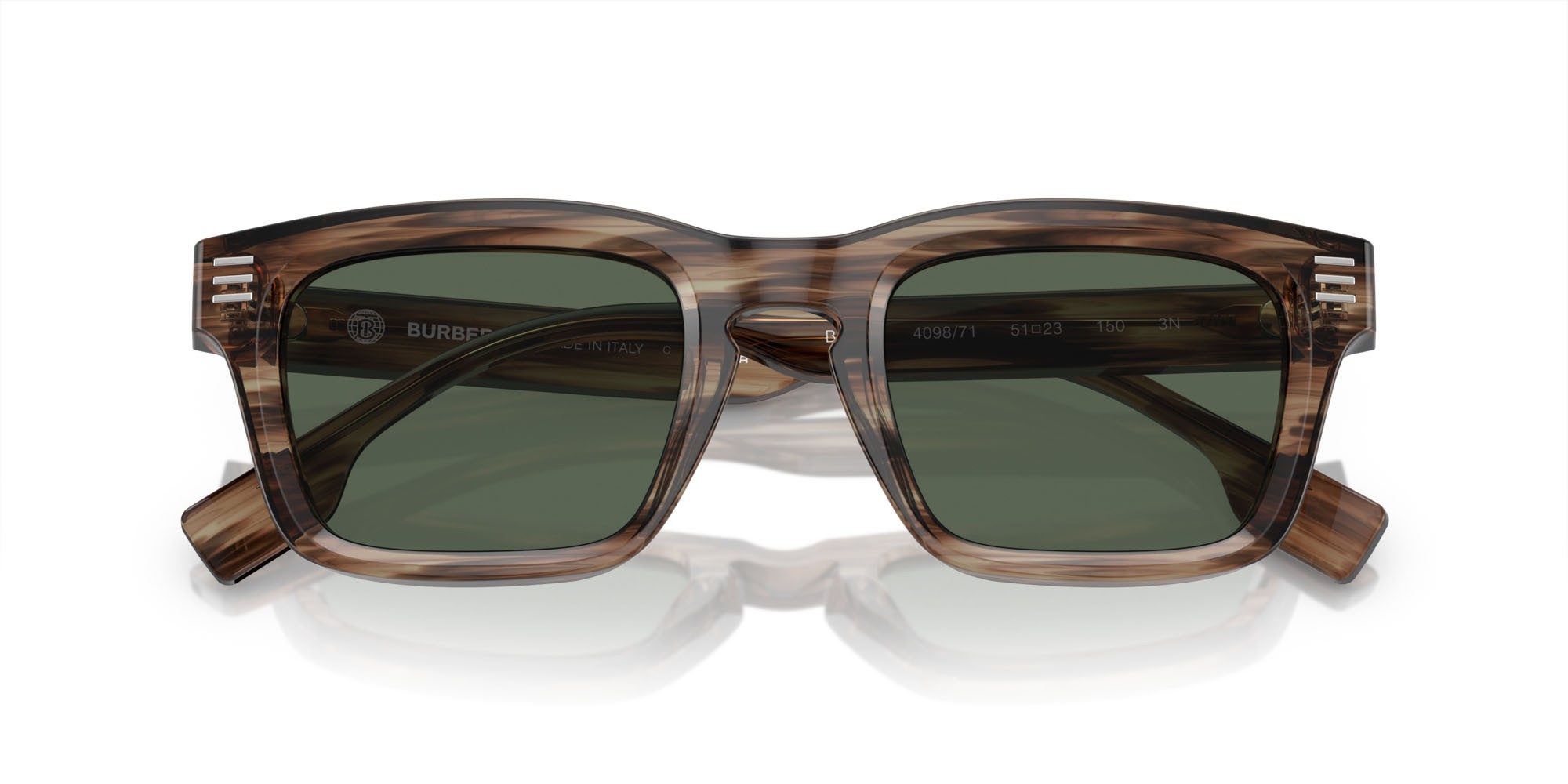 Sonnenbrillen Burberry BE 4403 (409871) farbe verde form rechteckig gläser verde scuro