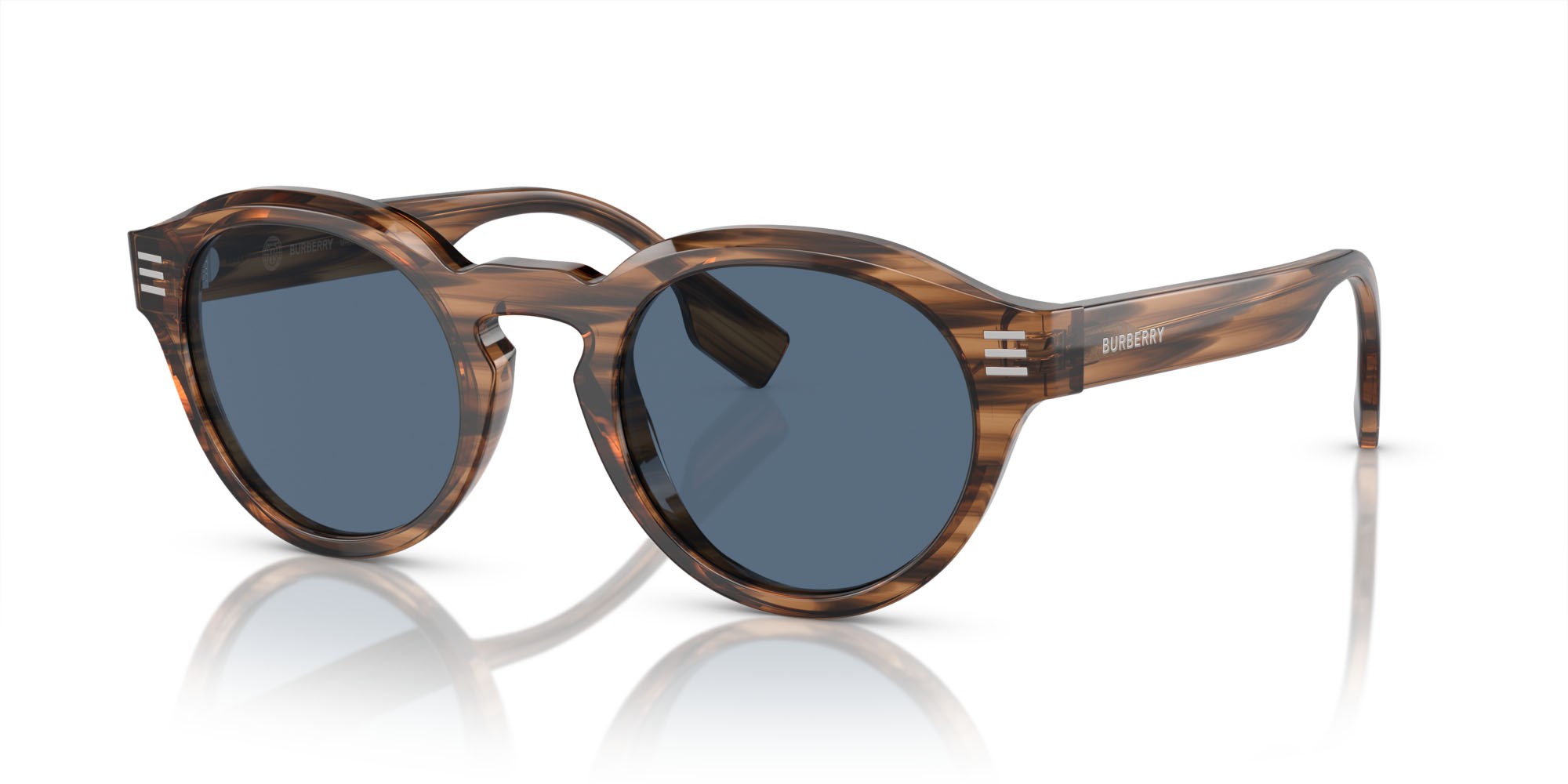 Sonnenbrillen Burberry BE 4404 (409680) farbe marrone form pantos gläser blu scuro