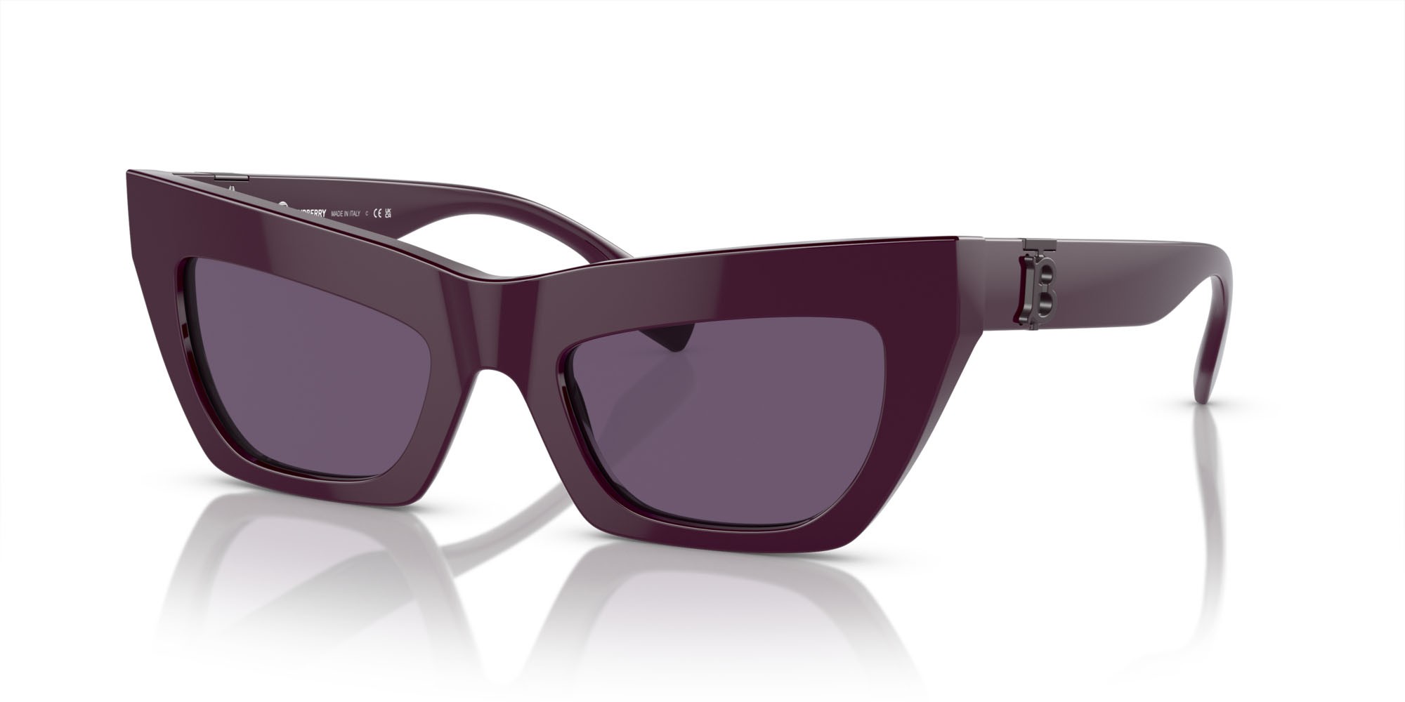 Sonnenbrillen Burberry BE 4405 (34001A) farbe viola form cat-eye gläser viola