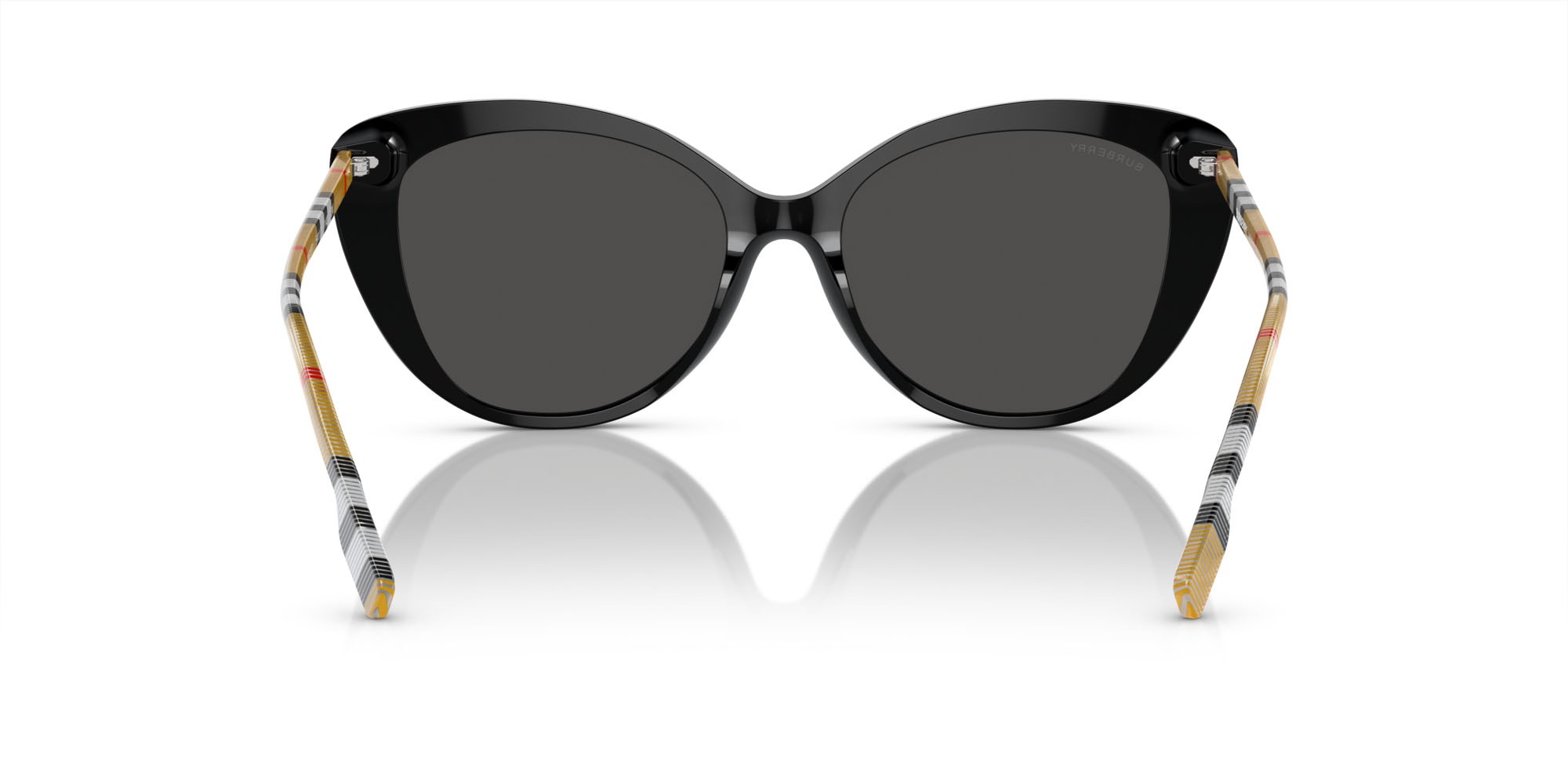 Occhiali da sole Burberry BE 4407 (385387) colore nero forma cat eye lenti grigio scuro