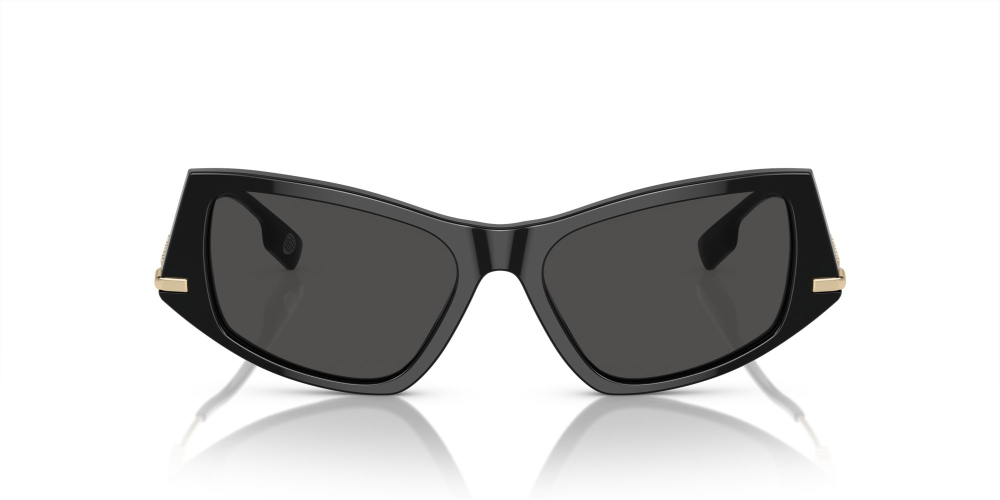Occhiali da sole Burberry BE 4408 (300187) colore nero forma irregolare lenti grigio scuro