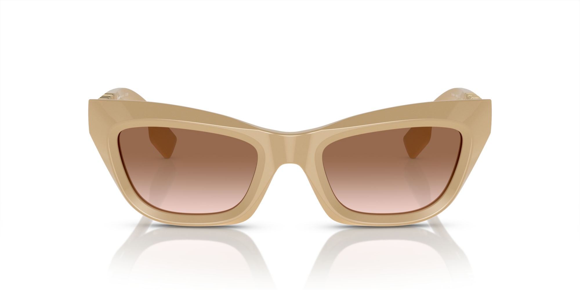 Sonnenbrillen Burberry BE 4409 (409213) farbe beige form cat-eye gläser marrone sfumato