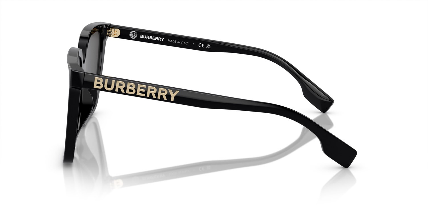Sunglasses Burberry BE 4411D (300187) color nero shape square lenses grigio scuro